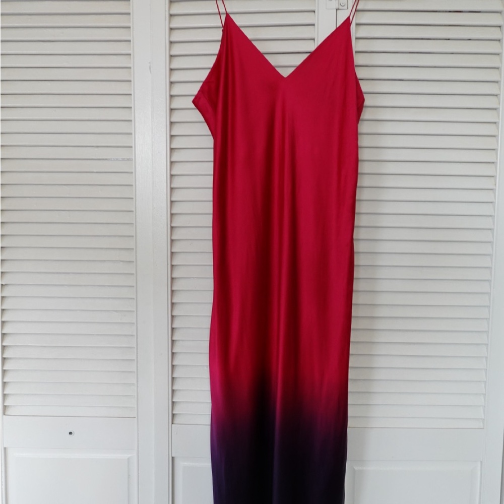 Cami NYC Spaghetti Strap Ombre Dress in Pink and Purple